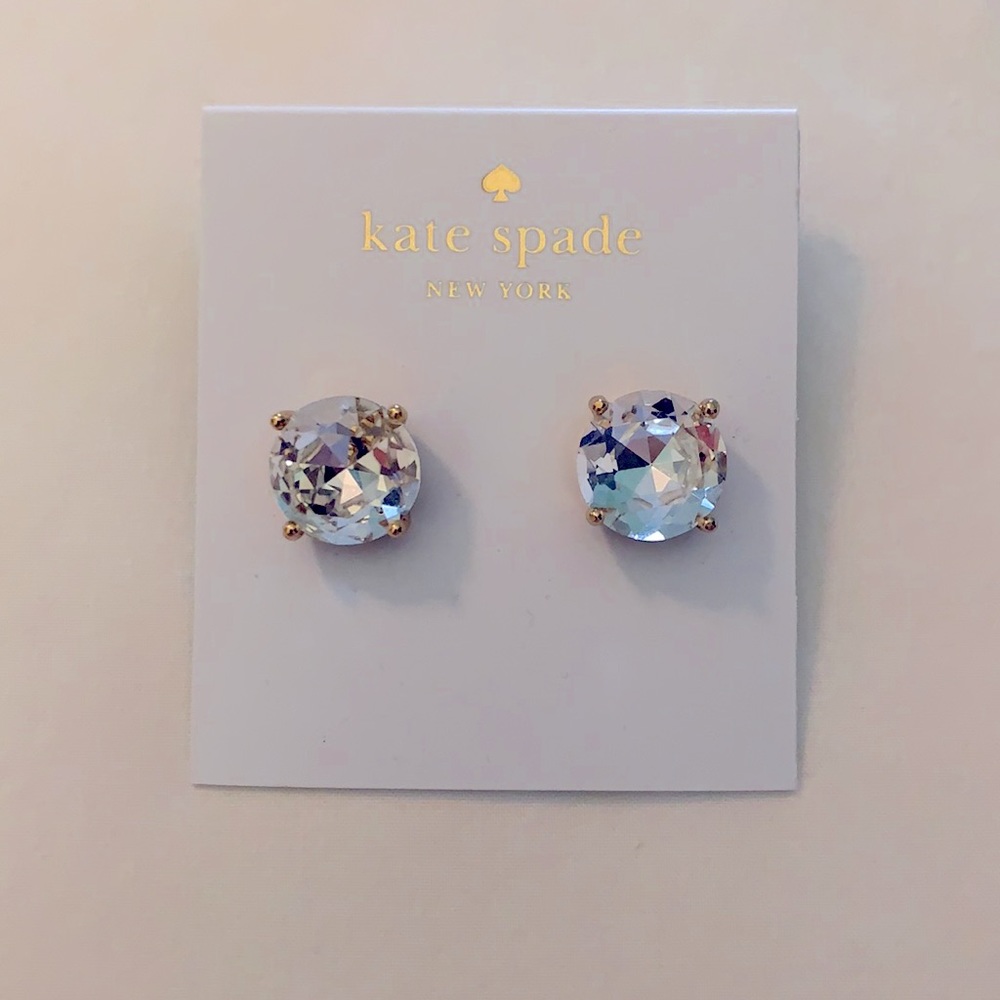 Kate Spade Clear Gumdrop Earrings